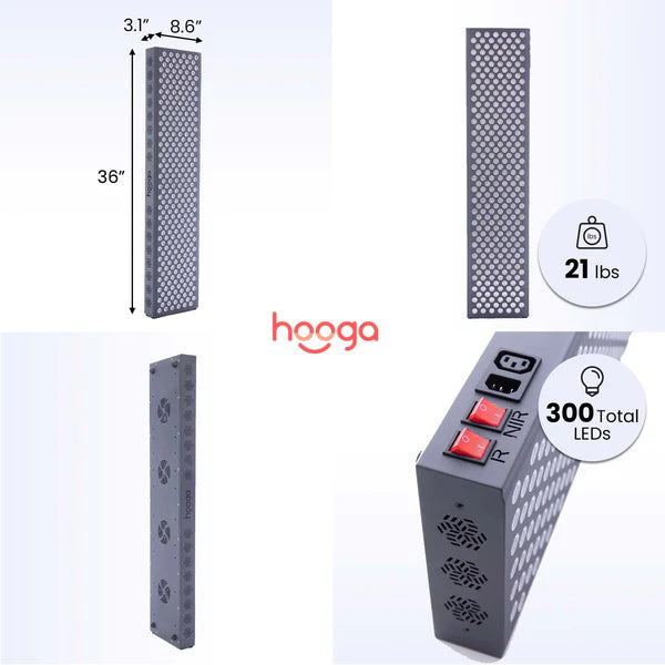 Hooga PRO1500 - Red Light Therapy Panel