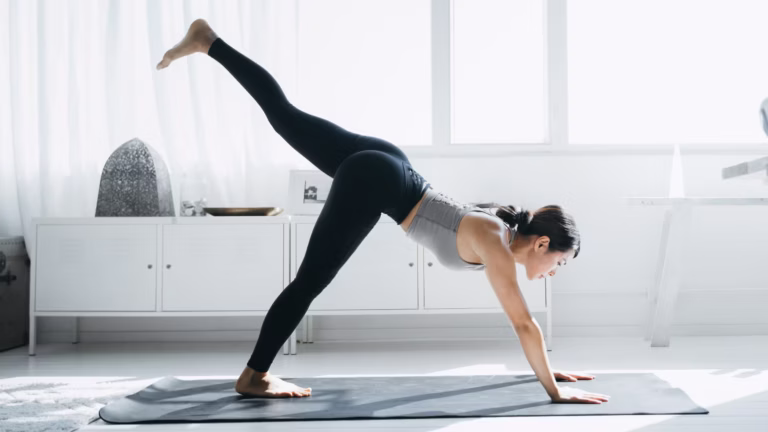 Woman doing yoga